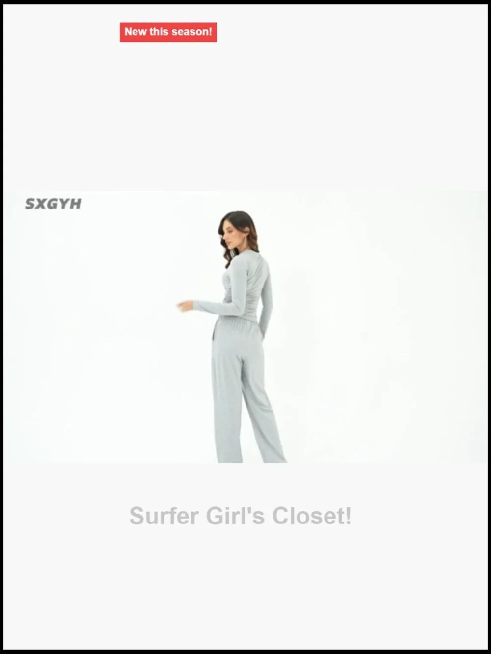 2 Piece Lounge Sets for Women Long Sleeve Wide Leg Tracksuit Matching